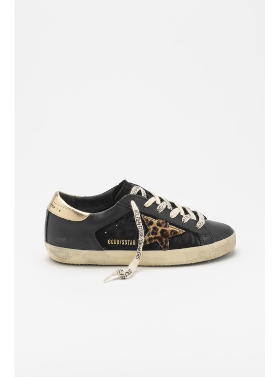 SUPER STAR SUEDE LEOPARD HORSY STAR - GOLDEN GOOSE