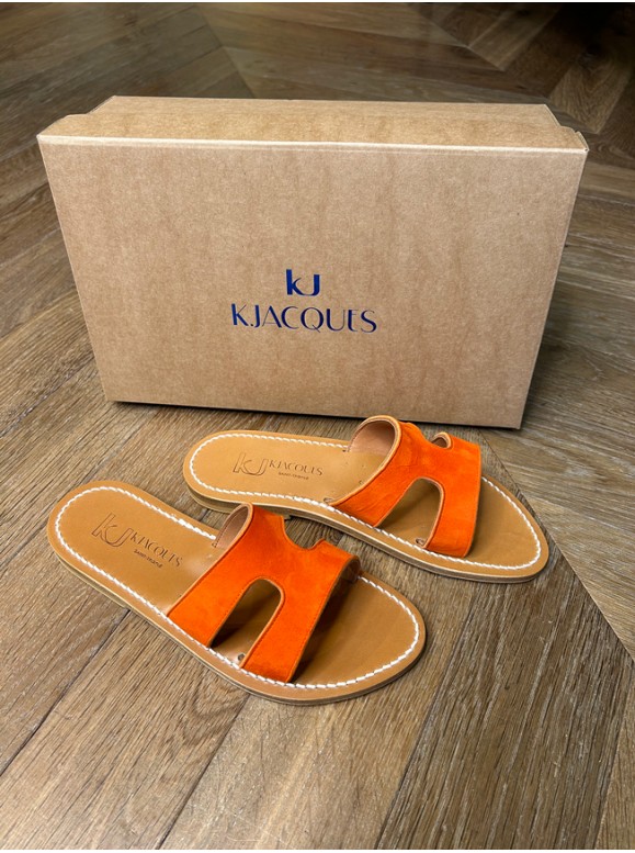 MULES MENANDRE ORANGE - KJACQUES