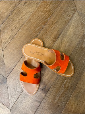 MULES MENANDRE ORANGE - KJACQUES