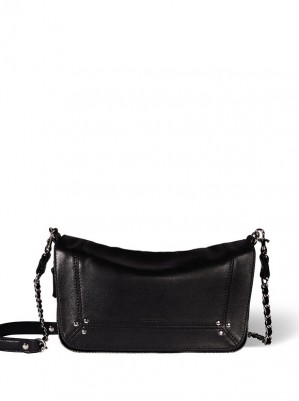 SAC BOBI S AGNEAU NOIR SILVER Jerome Dreyfuss