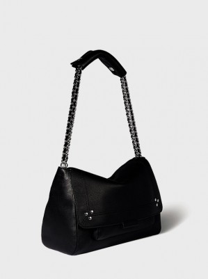 SAC LULU M VEAU NOIR ARGENT - JÉRÔME DREYFUSS