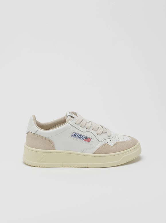 BASKETS AUTRY 01 SUEDE WHITE - AUTRY