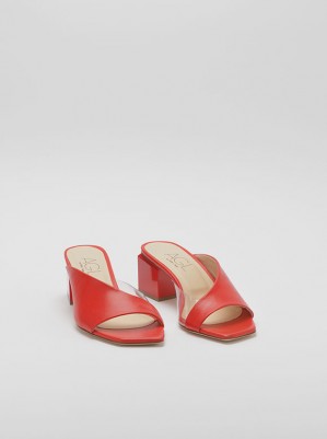MULES ANGIE SLIDE ROUGE - AGL