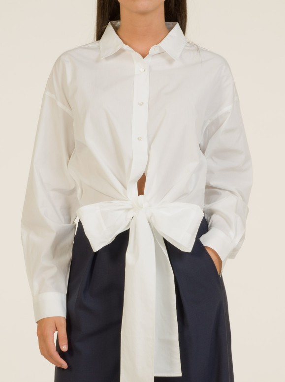 CHEMISE CROPPED WHITE - CLOSED